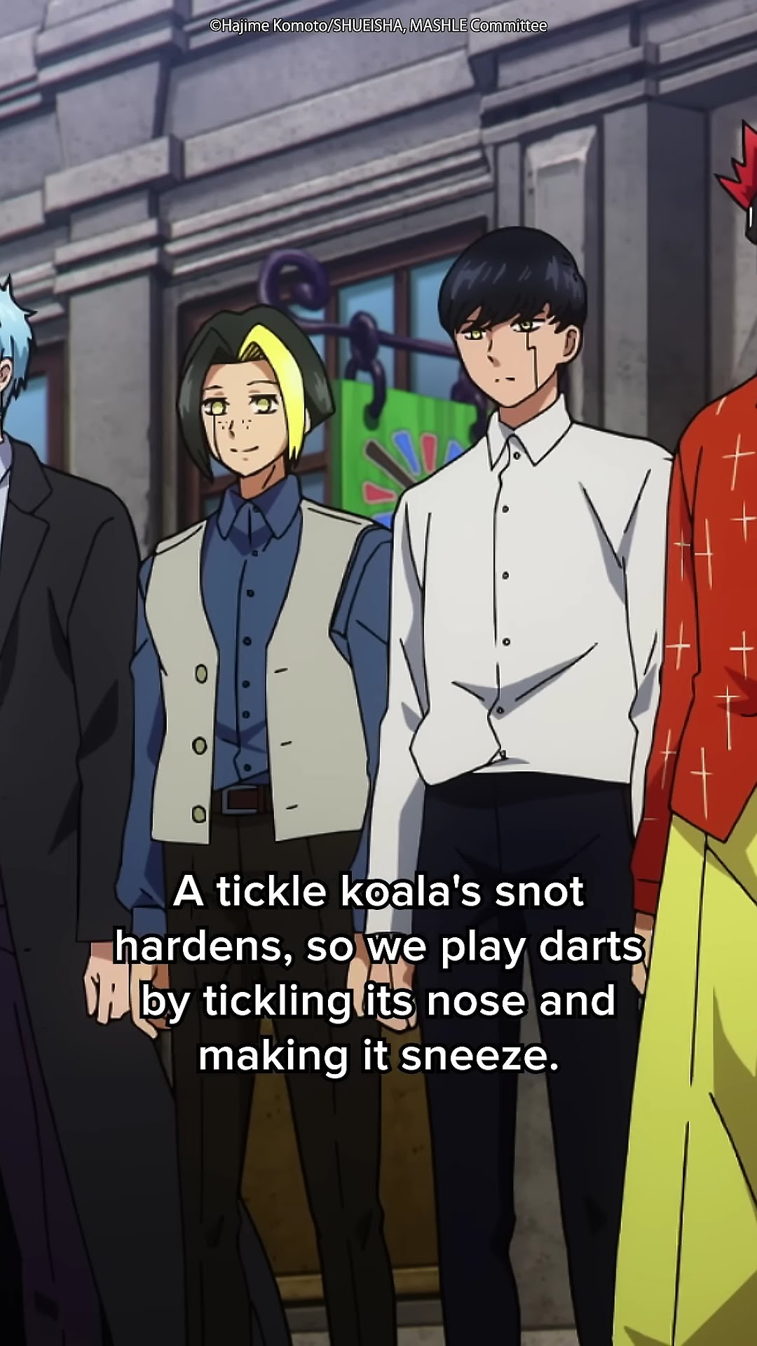 Dangerous game of darts? #mashle #animemoments #mashlemagicandmuscles